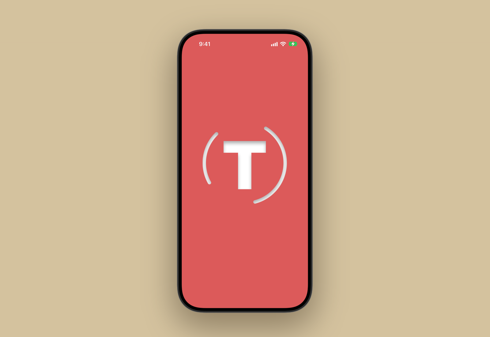 Trauma App — the splash screen on iPhone