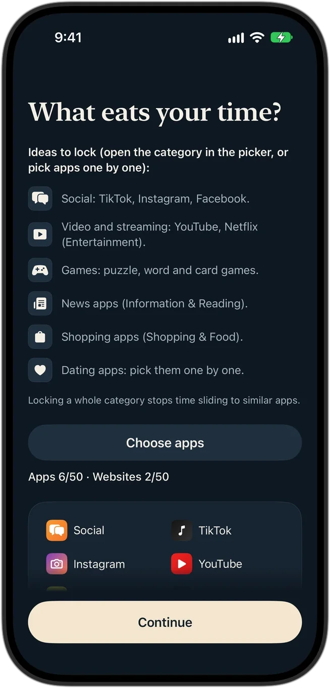 What eats your time screen