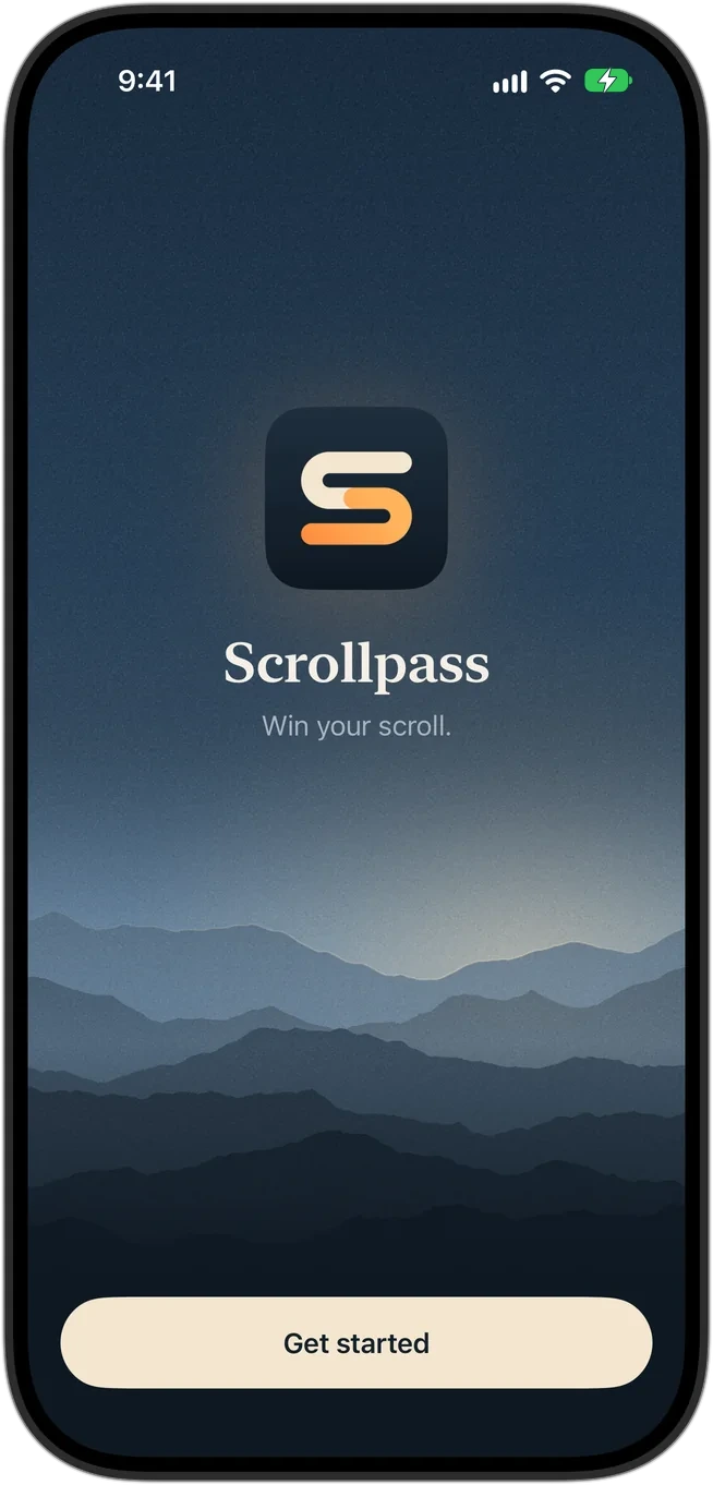 Welcome screen