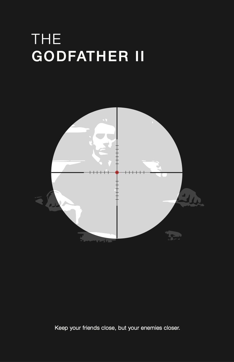 The Godfather crosshair poster