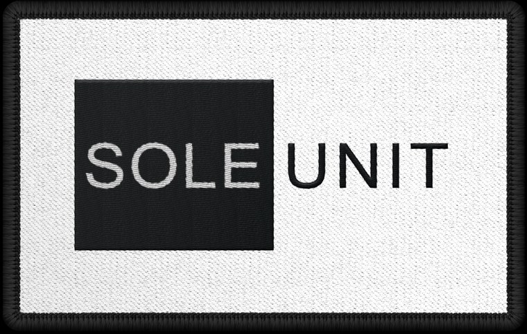 Sole Unit embroidered patch logo